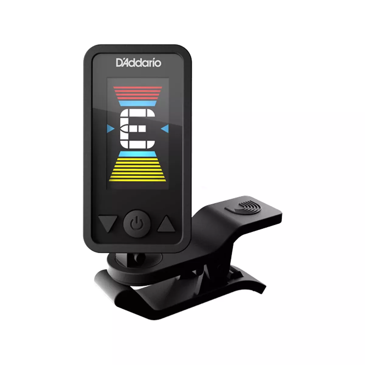 D'Addario PW-CT-27 Eclipse Rechargeable Clip-on Tuner, Black
