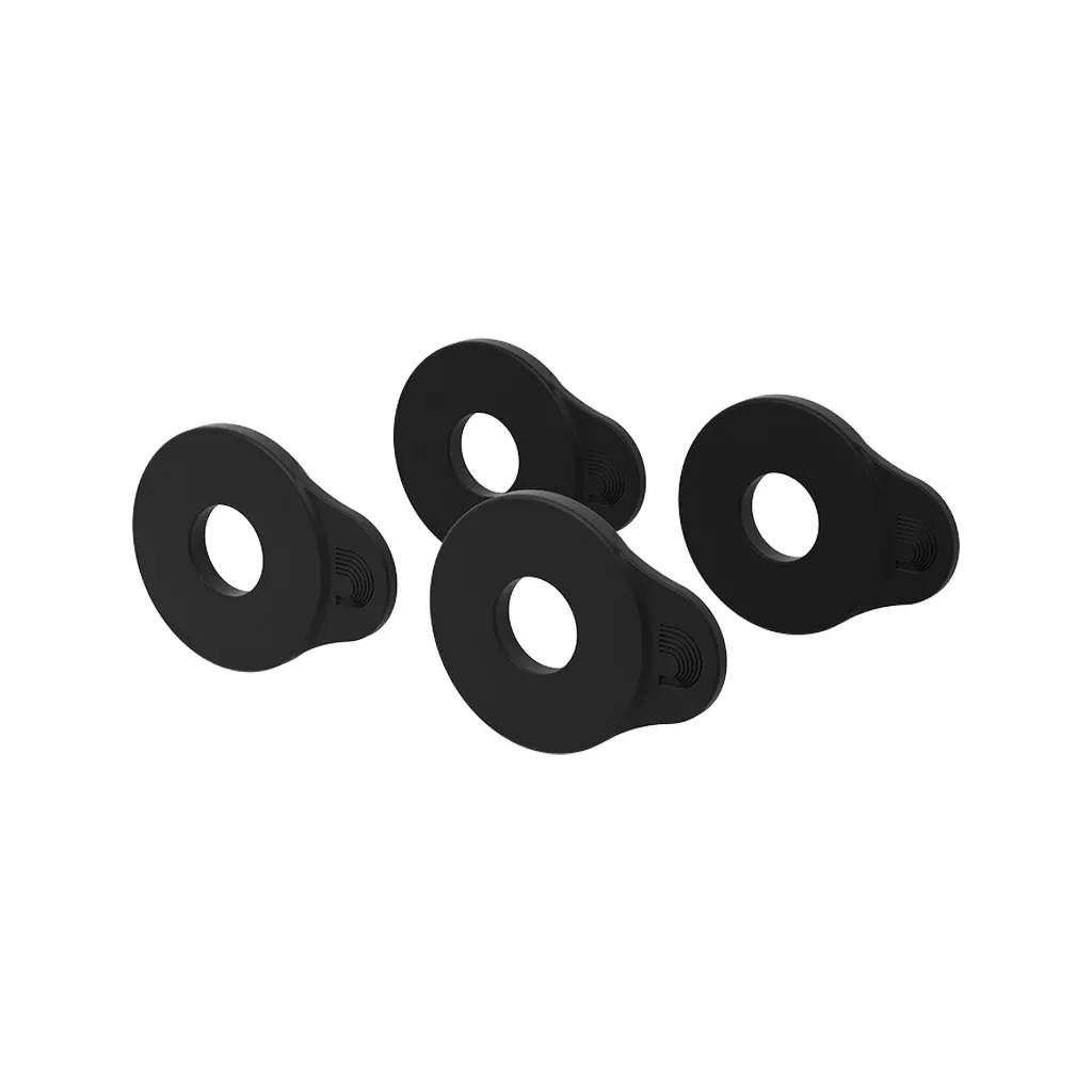 D’Addario PW-FLSB-04BK Black Flex Lock Strap Blocks, Set of 4, Black