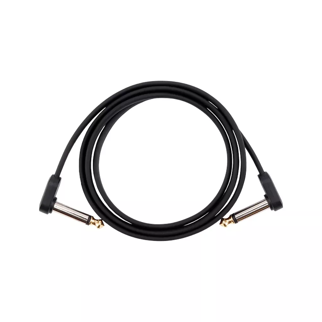 D'Addario PW-FPRR-03 Right Angle to Right Angle Flat Patch Cable, 3 foot
