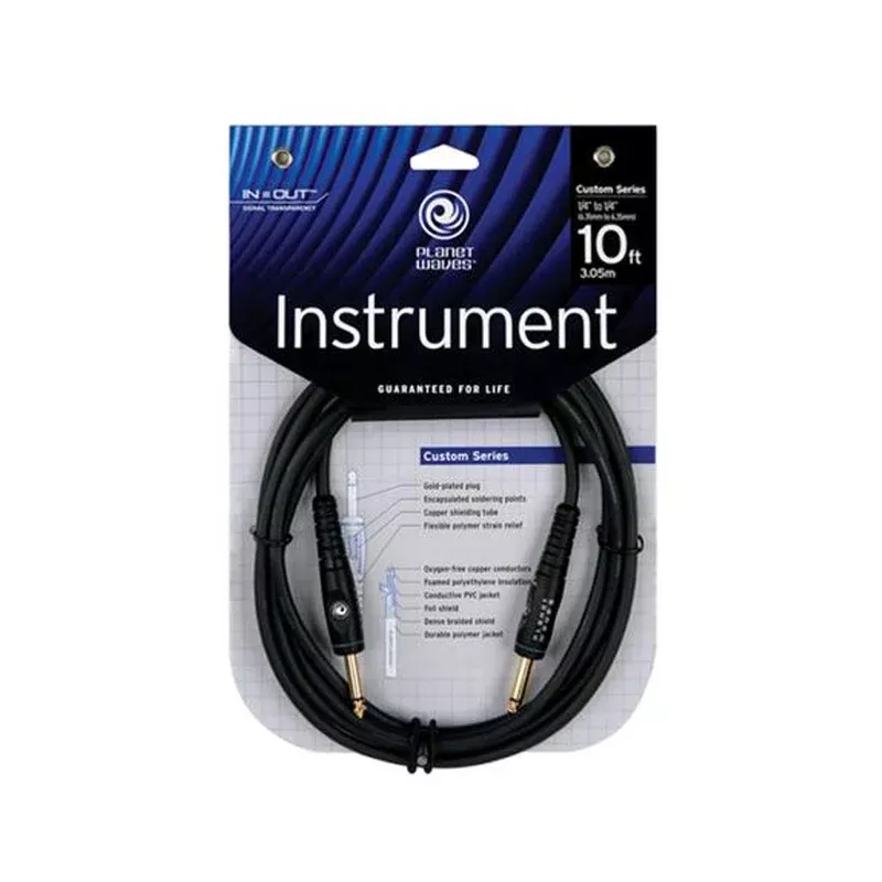 D’Addario PW-G-10 10′ Instrument Cable, Straight