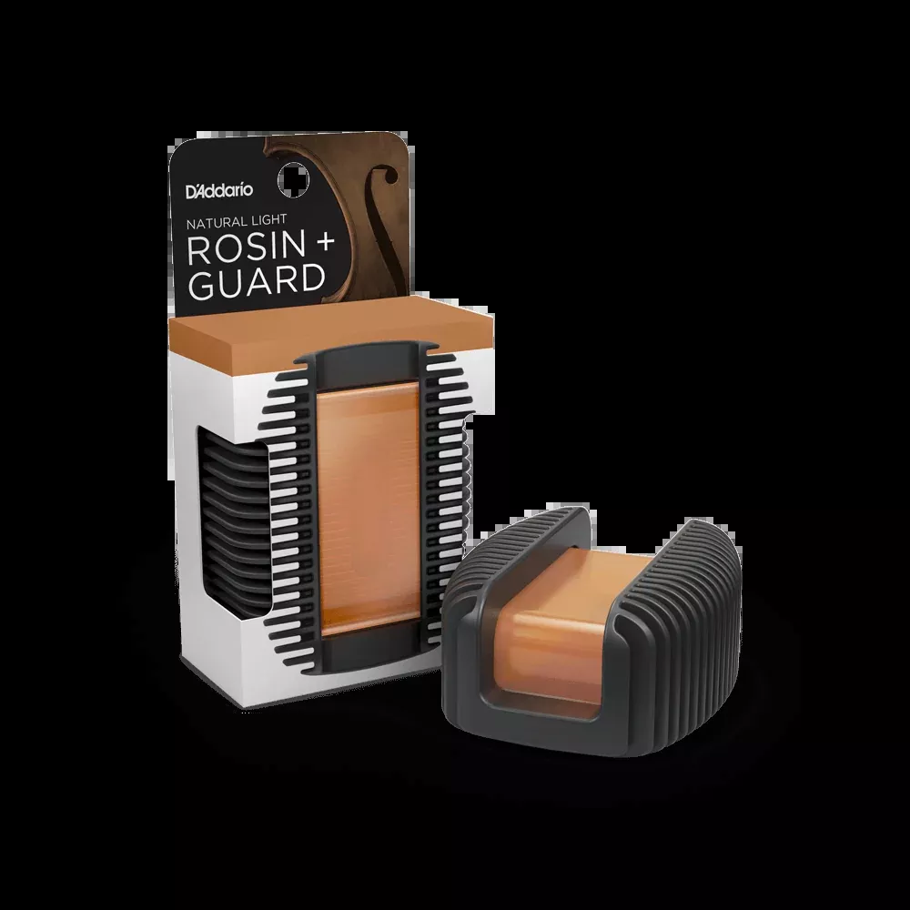 D'Addario Rosin Guard Black with Light Rosin – Bulk 12