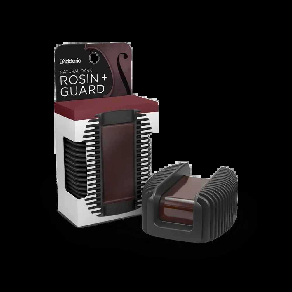 D'Addario Rosin Guard with Natural Dark Rosin