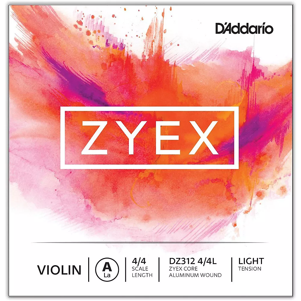 D'Addario Zyex Series Violin A String 4/4 Size Light Aluminum