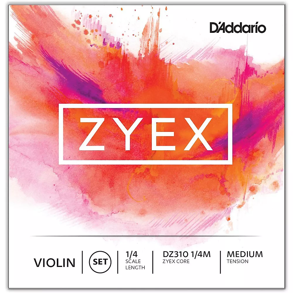 D'Addario Zyex Series Violin String Set 1/4 Size