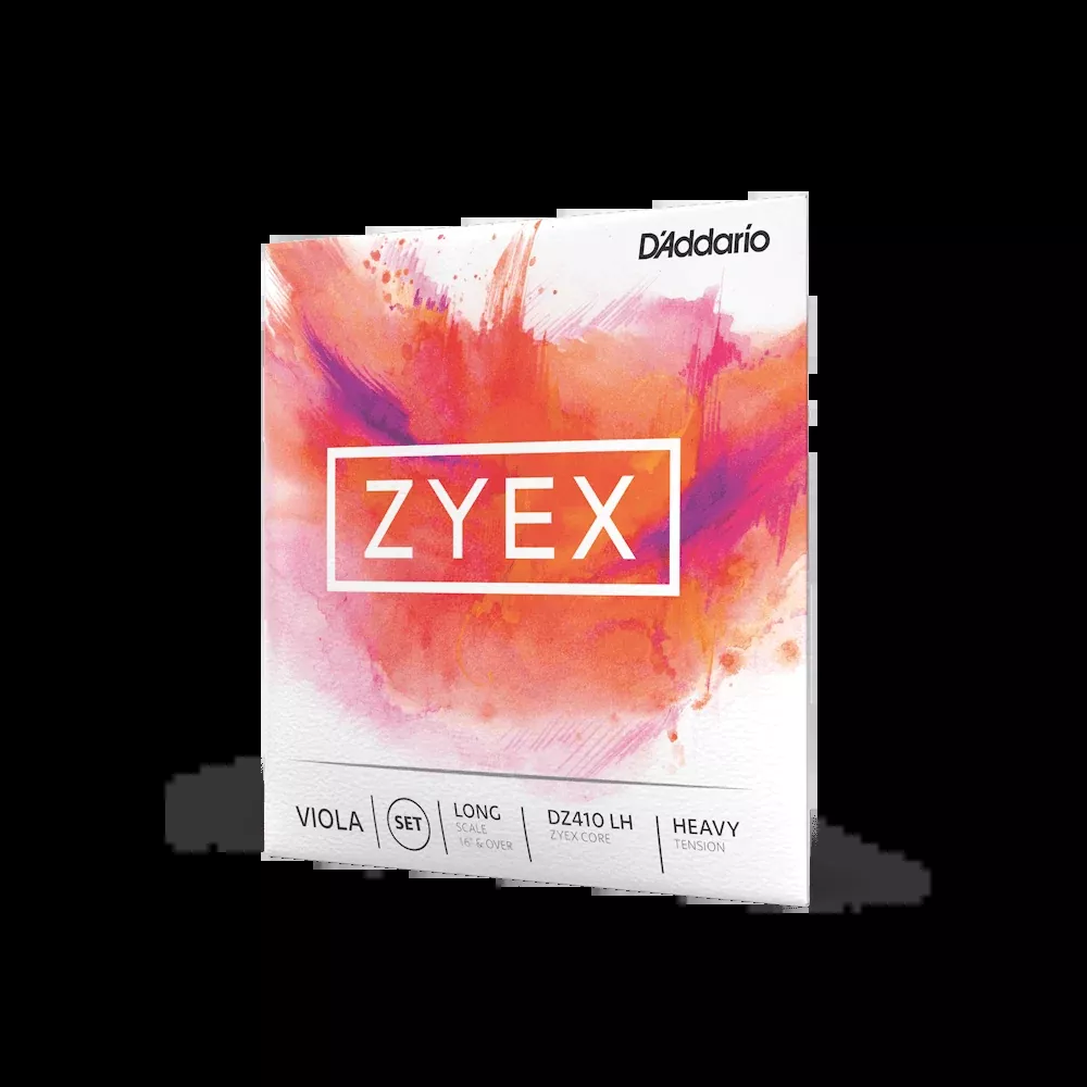 D'Addario Zyex Viola Strings, Long Scale, Heavy Tension – Set or Single Strings