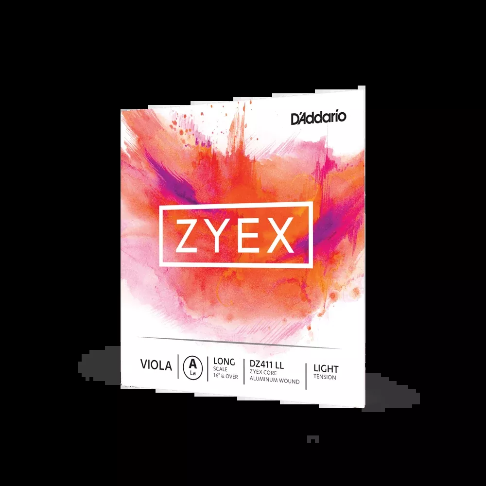 D'Addario Zyex Viola Strings, Long Scale, Light Tension