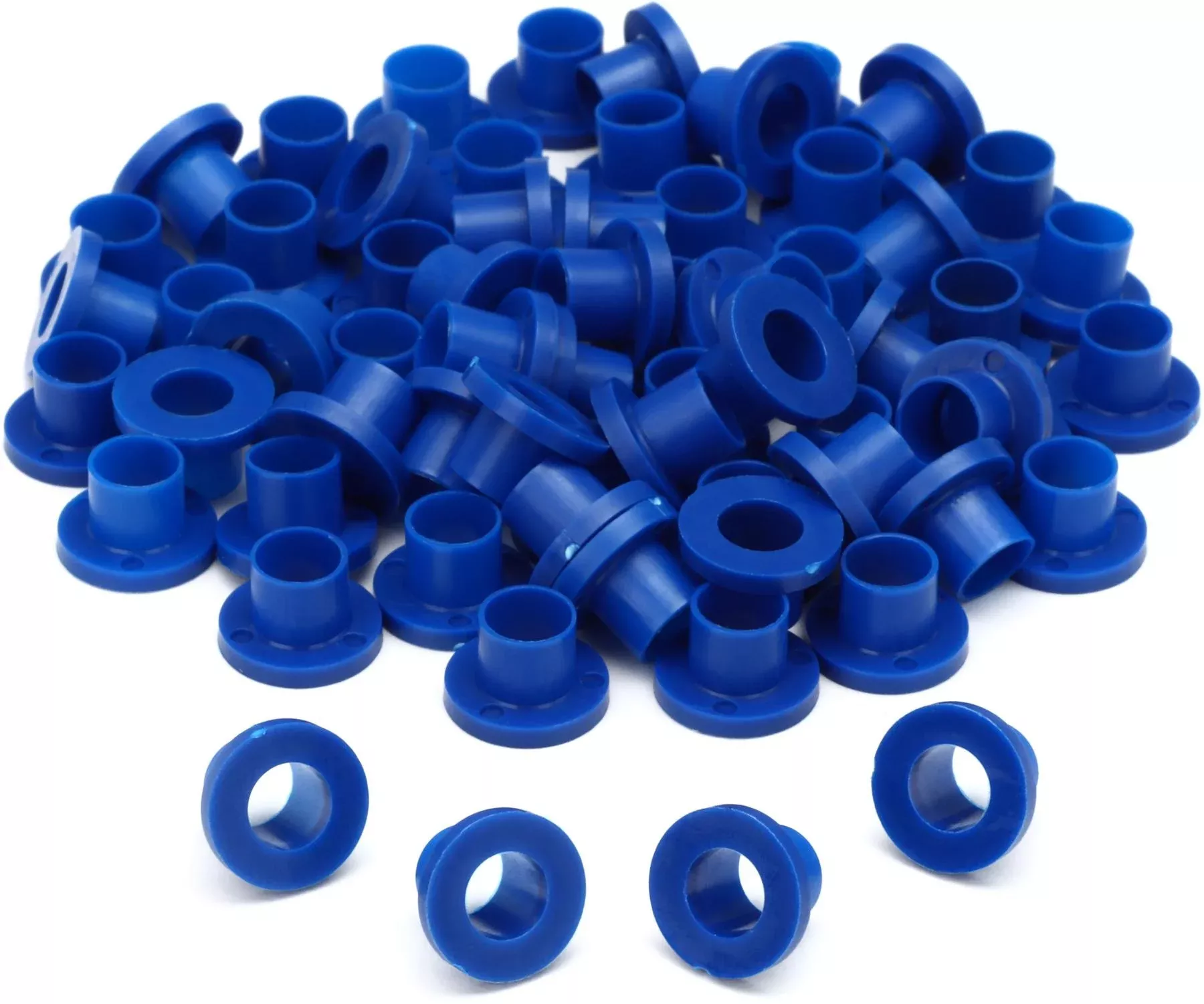 Danmar 100 Pack Nylon Tension Rod Washers - Blue