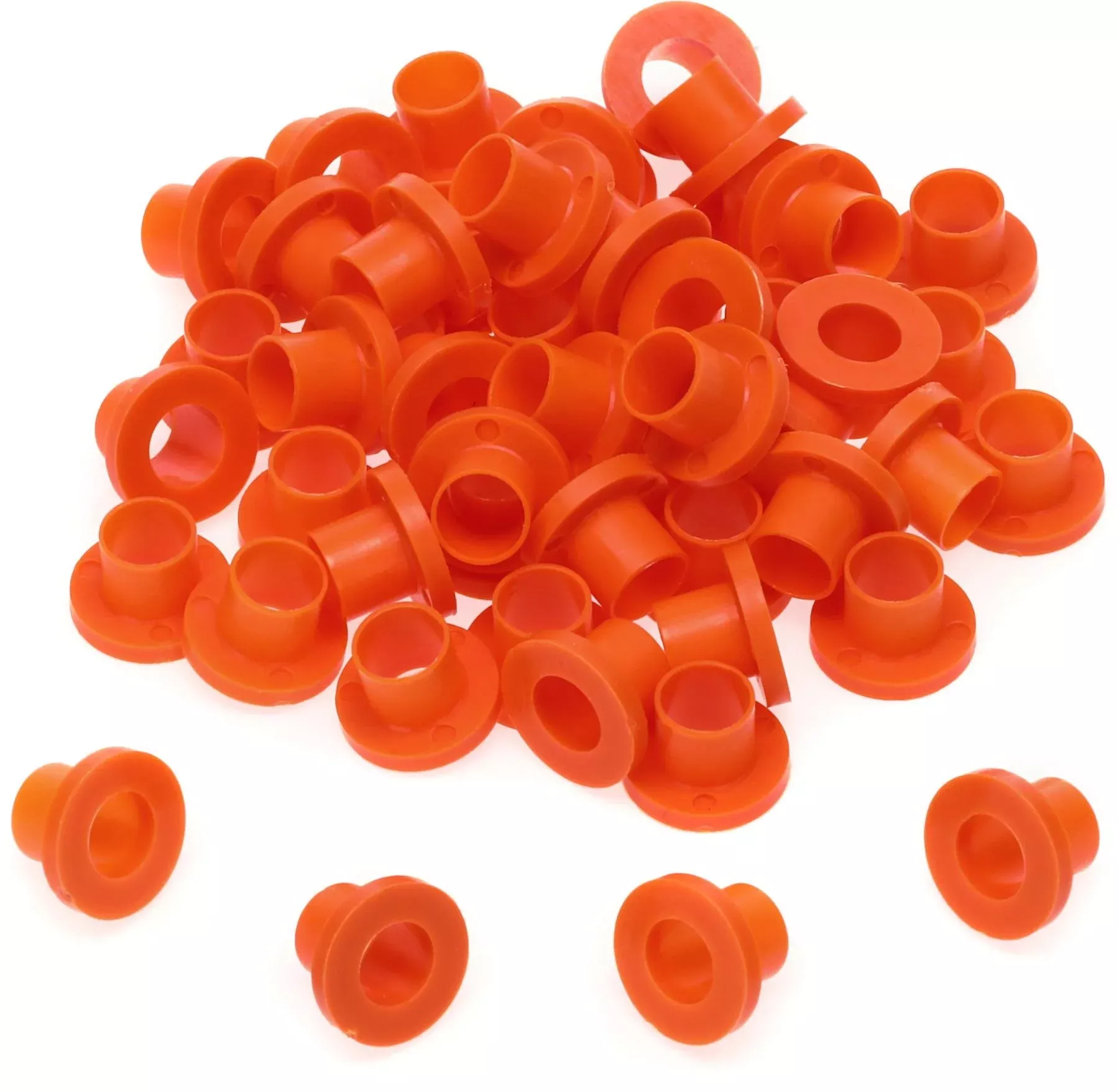 Danmar 100 Pack Nylon Tension Rod Washers - Orange