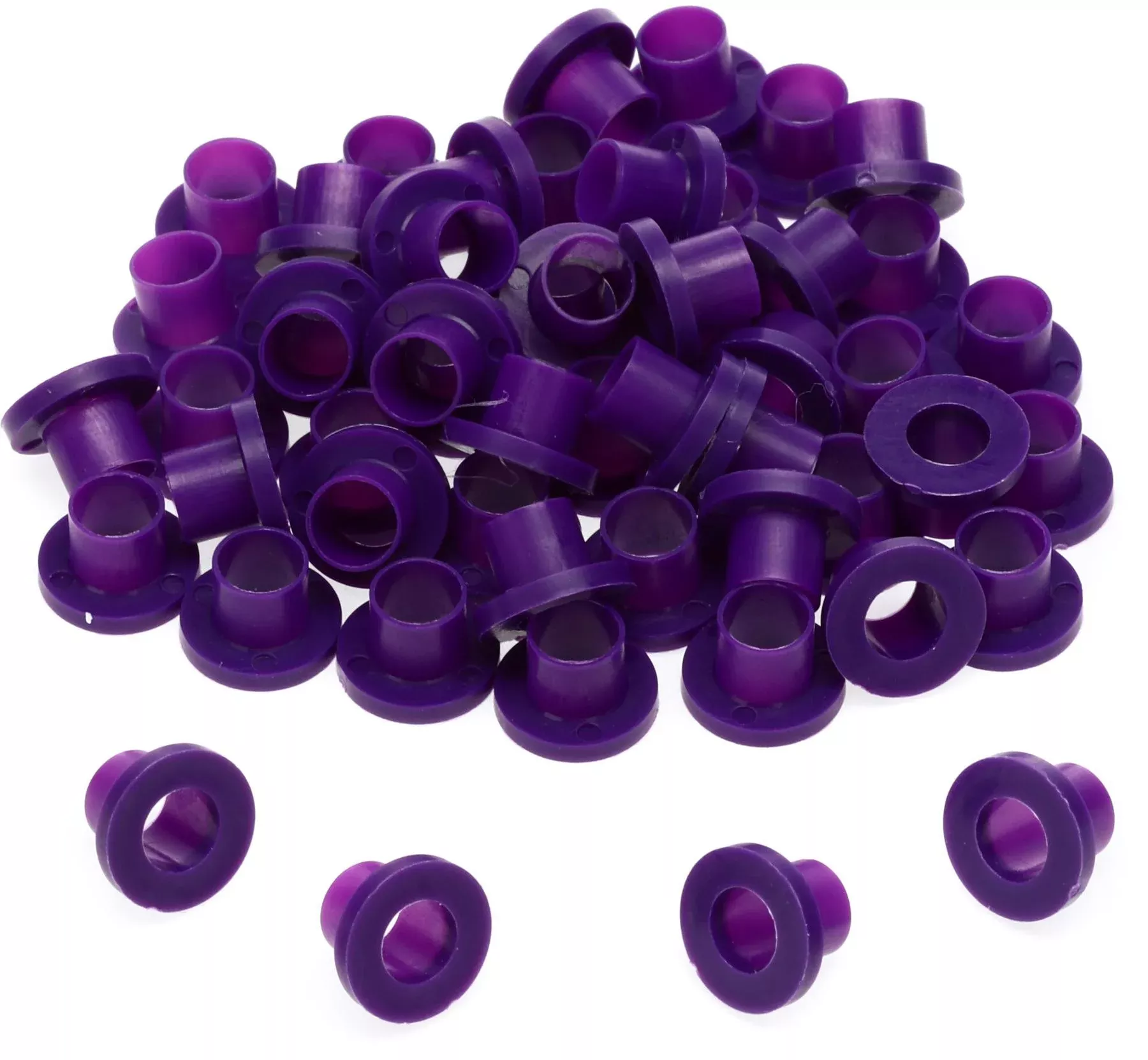 Danmar 100 Pack Nylon Tension Rod Washers - Purple