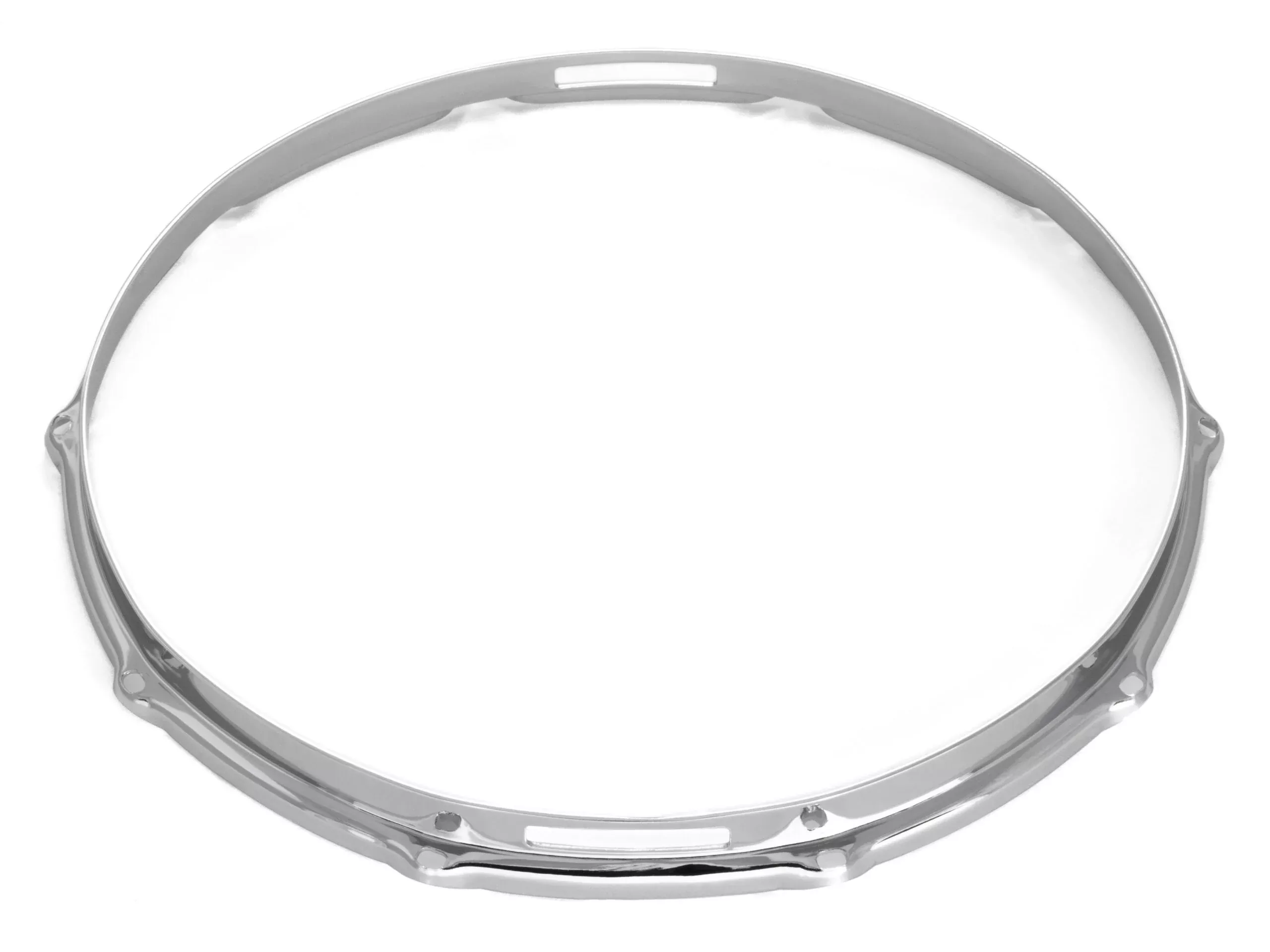 DANMAR 14" 10 HOLE CHROME/STEEL 2.3 MM DOUBLE FLANGED SNARE SIDE DRUM HOOP