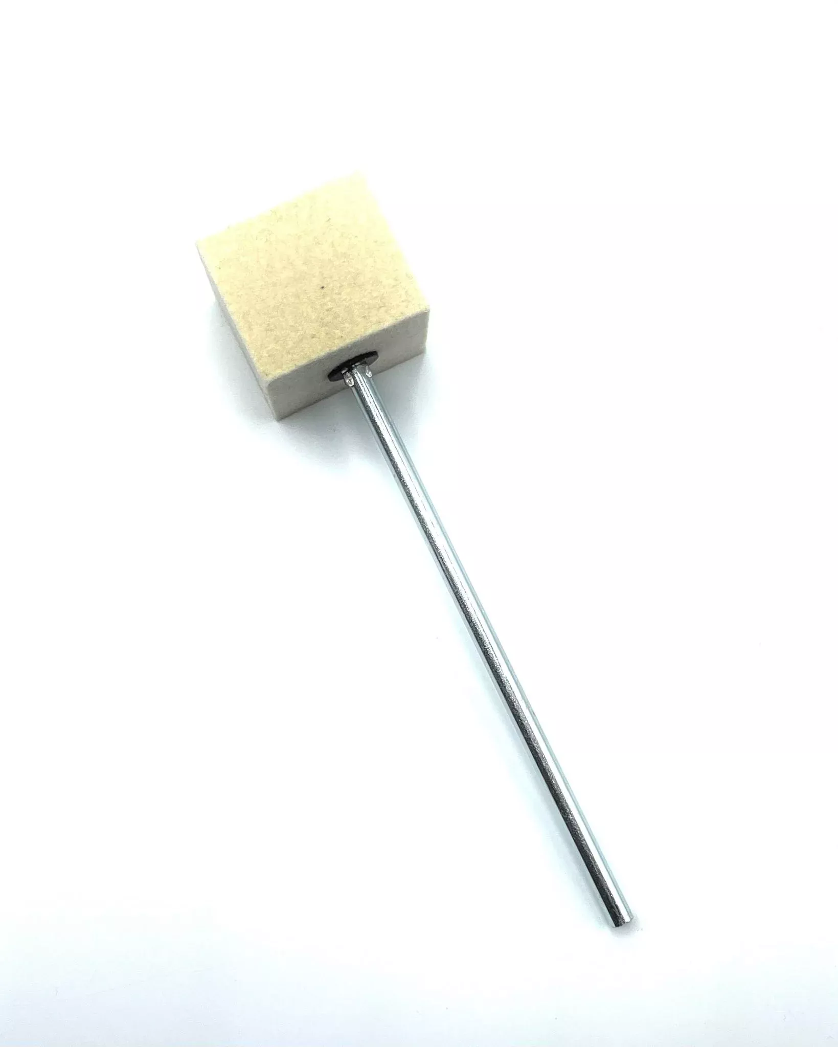 Danmar Bass Drum Pedal Beater - White Felt/Square/Chrome Shaft