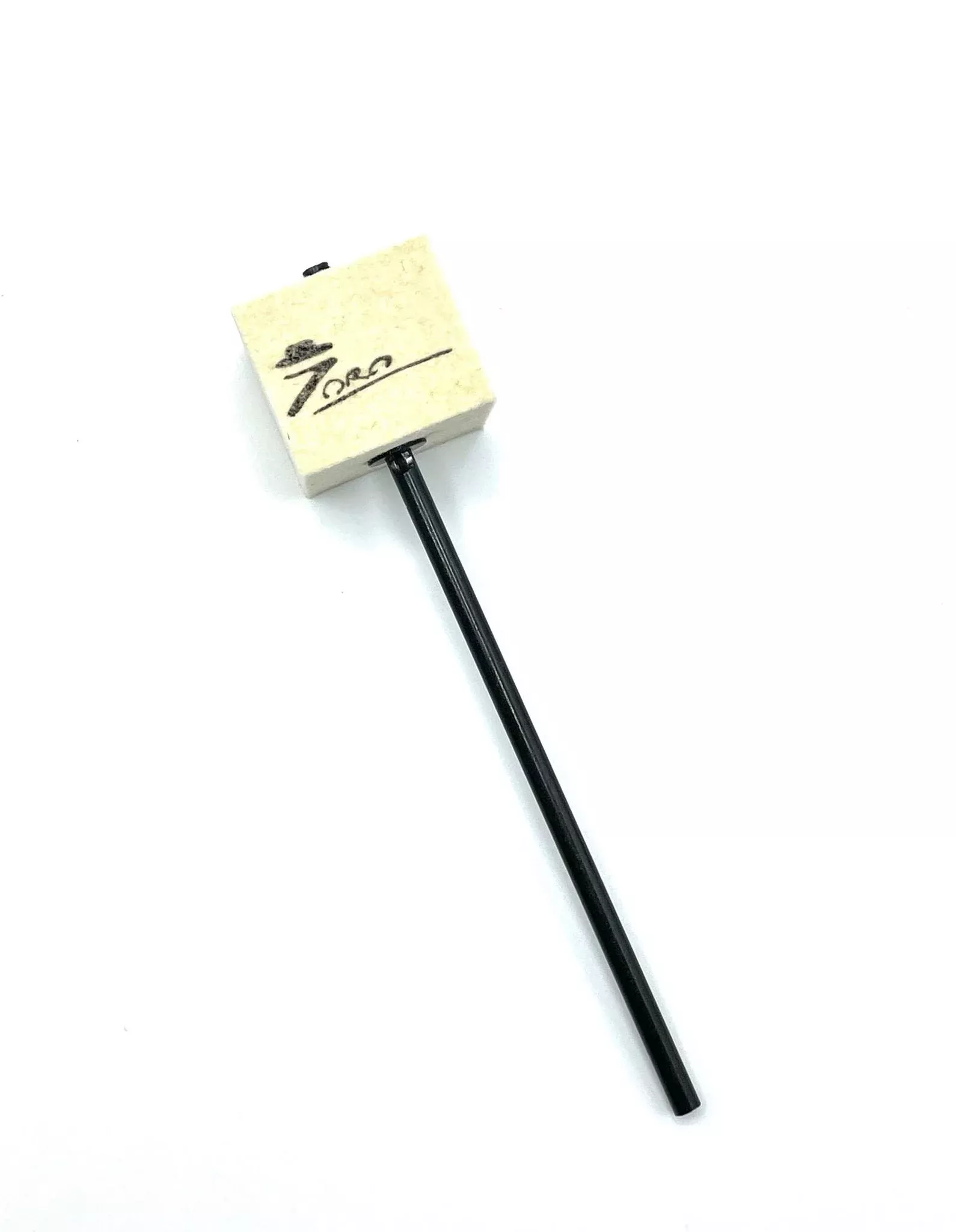 Danmar Zoro Bass Drum Pedal Beater - White Felt Square Black Shaft
