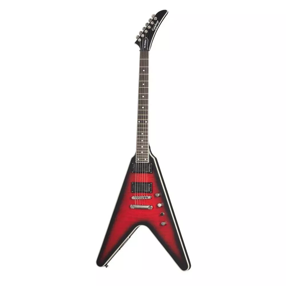 Dave Mustaine Epiphone Flying V Prophecy Electric Guitar – Red Burst