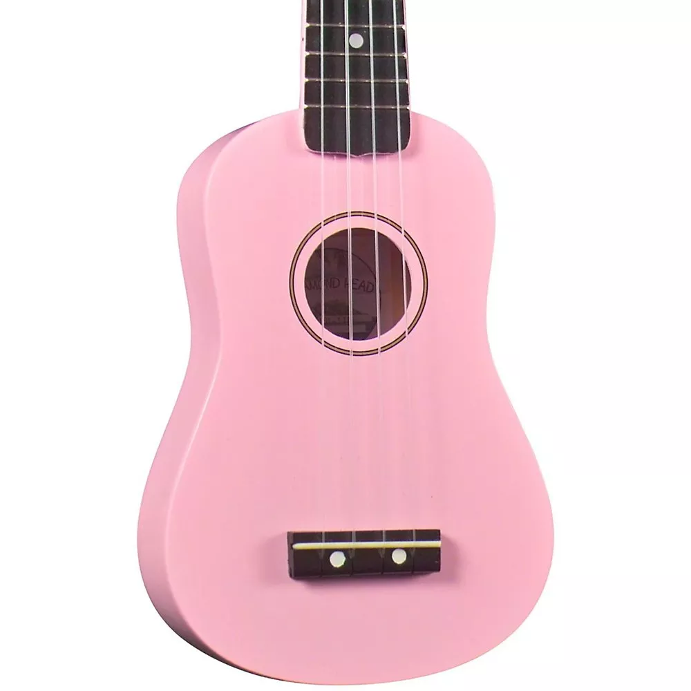 Diamond Head DU-10 Soprano Ukulele Pink Black Fingerboard
