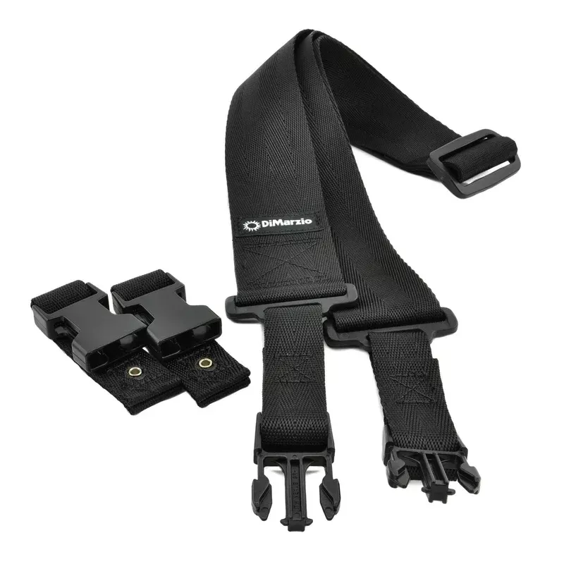 Dimarzio 2″ Black Cliplock Nylon Strap