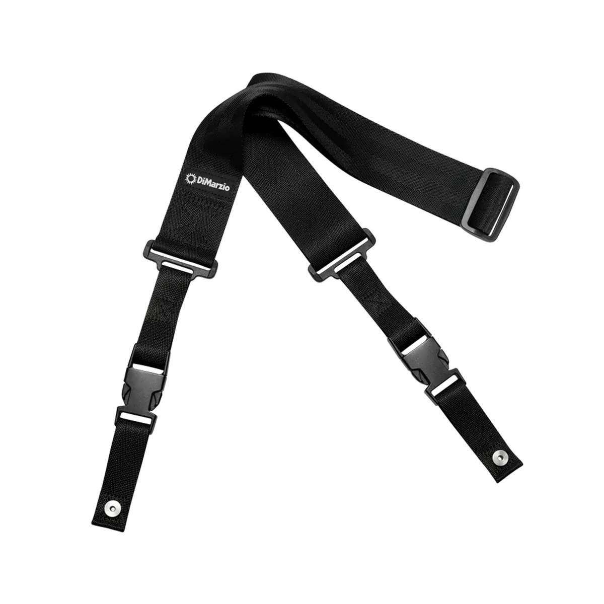 DiMarzio DD2200BKS Nylon ClipLock Quick Release 2Inch Guitar Strap, Black