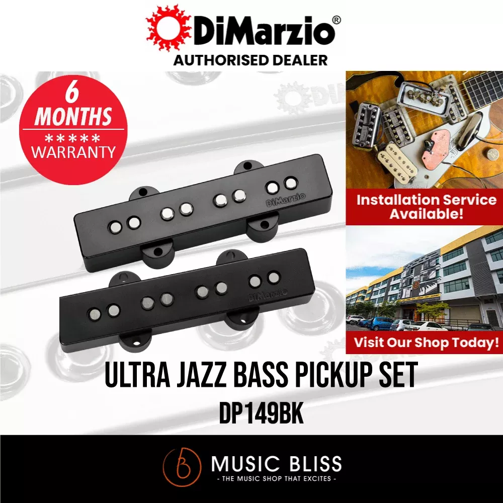 DiMarzio DP149BK Ultra Jazz Bass Pickup Set