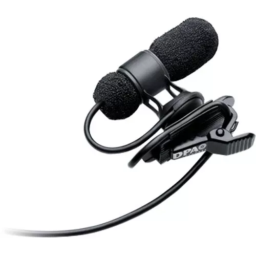 DPA Microphones 4080 CORE Lavalier Microphone, Black, MicroDot, with Clothing Clip
