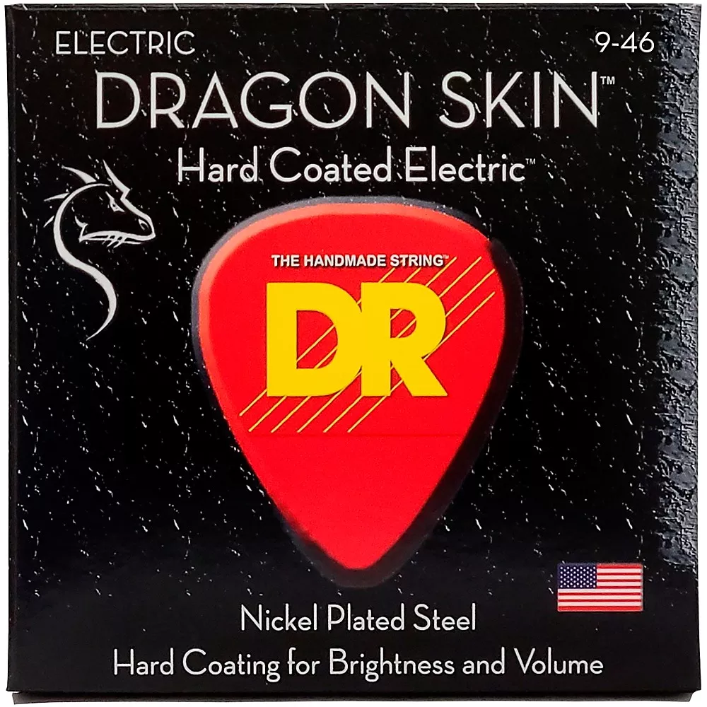 DR Strings DSE-9/46 Dragon Skin Coated Light-Medium Electric Guitar Strings