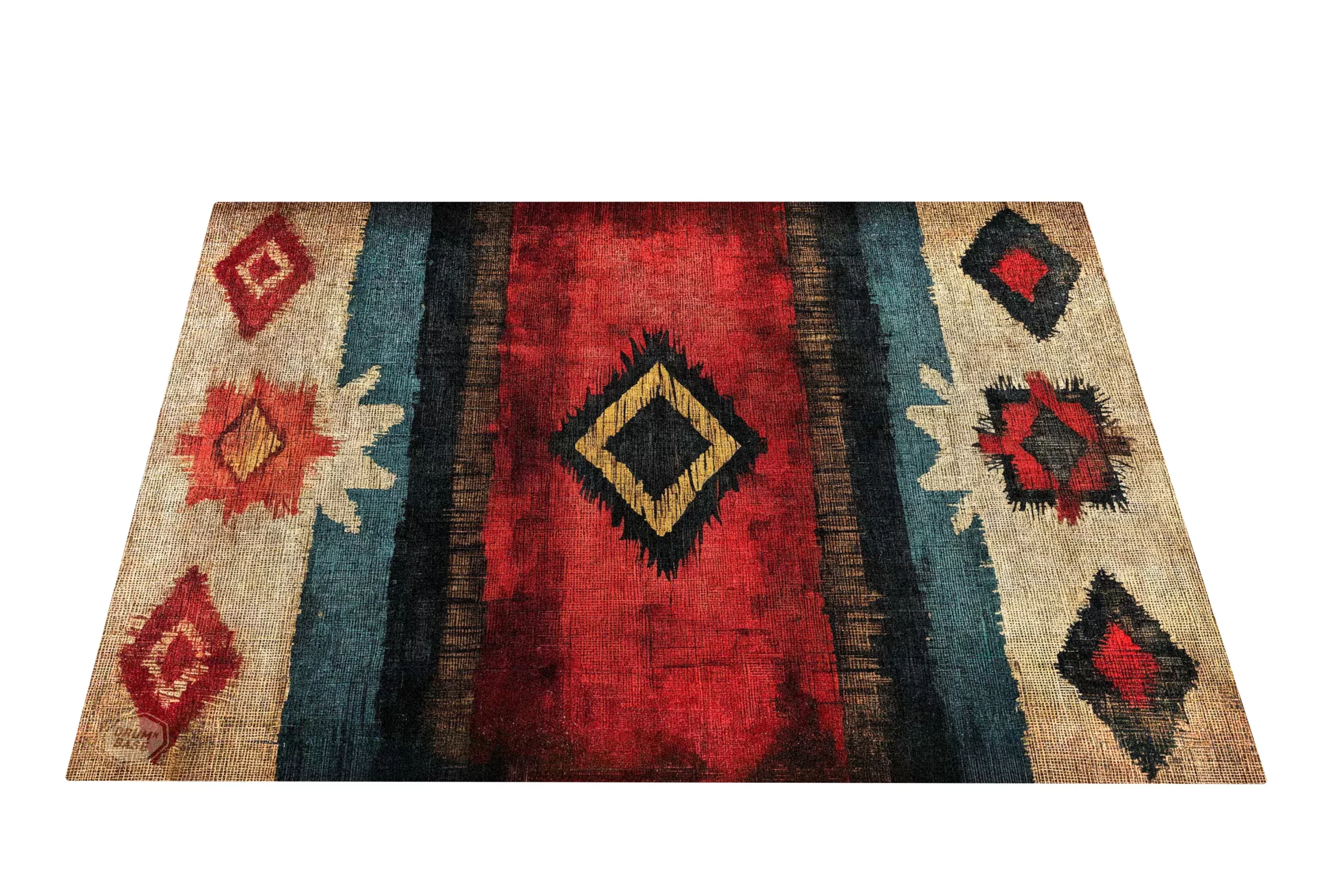 DRUMnBASE Earthing Drum Rug – Red – 185 x 160cm