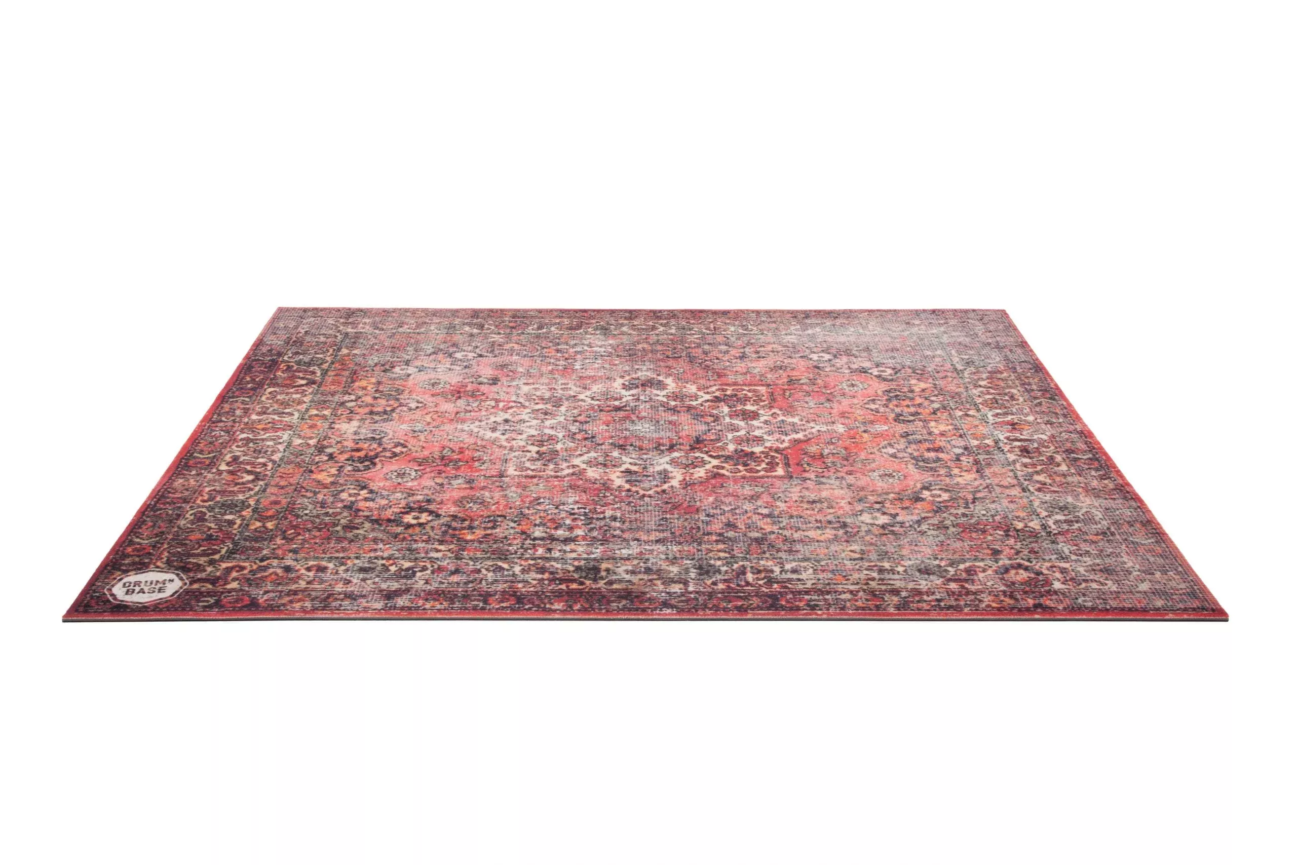 DRUMnBASE SOUND STAGE - PERSIAN WORN RED 185 X 165CM