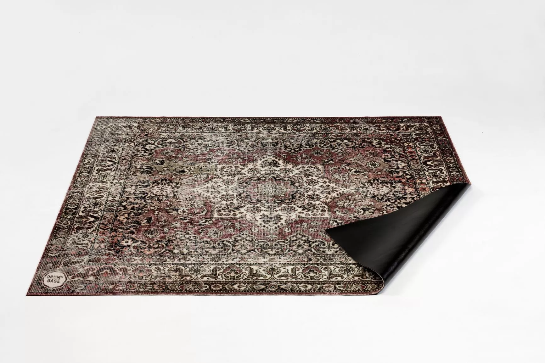 DRUMnBASE Vintage Persian Drum Rug – Classic Worn – 185 x160cm