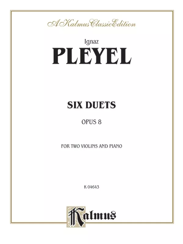 Duets, Opus 8: Violin Book
