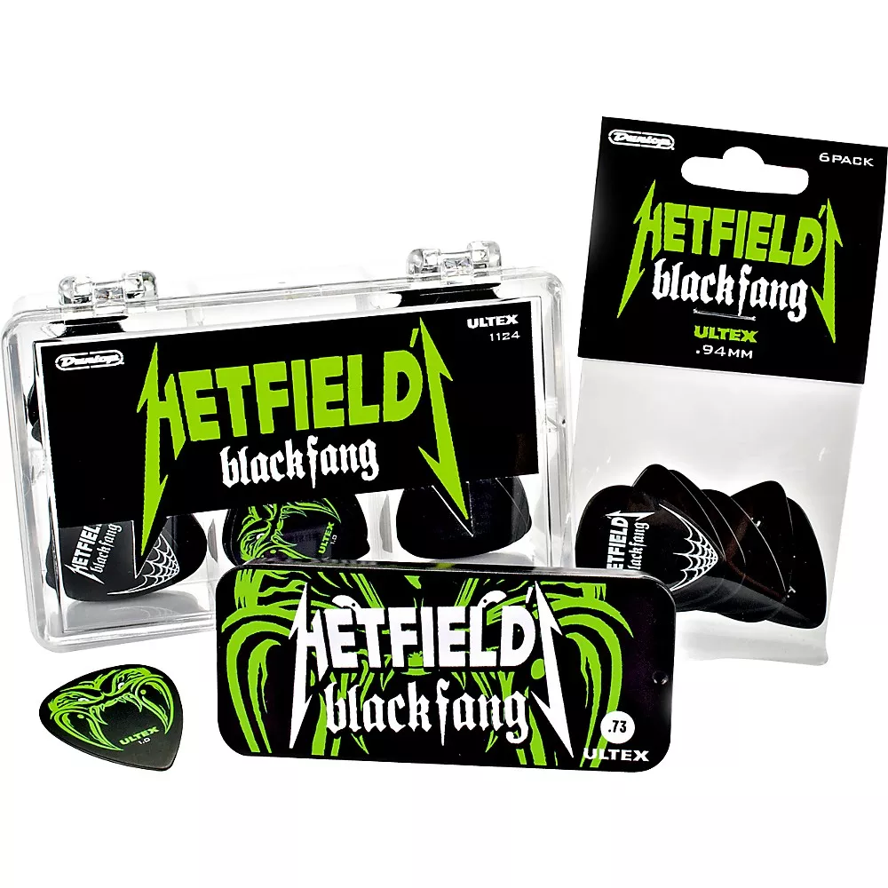 Dunlop Black Fang Pick- 6 Pack .94 mm