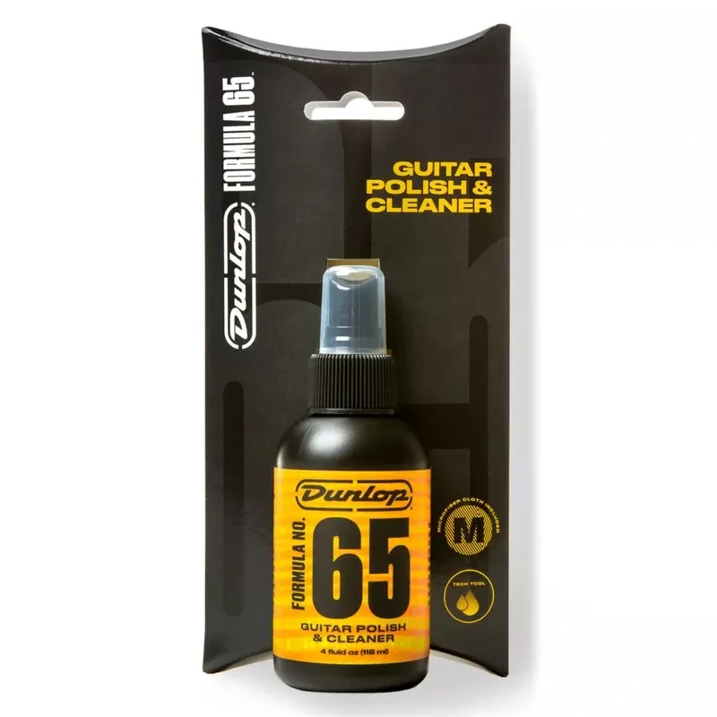 Dunlop Formula 65 Guitar Polish and Cloth, 4 oz