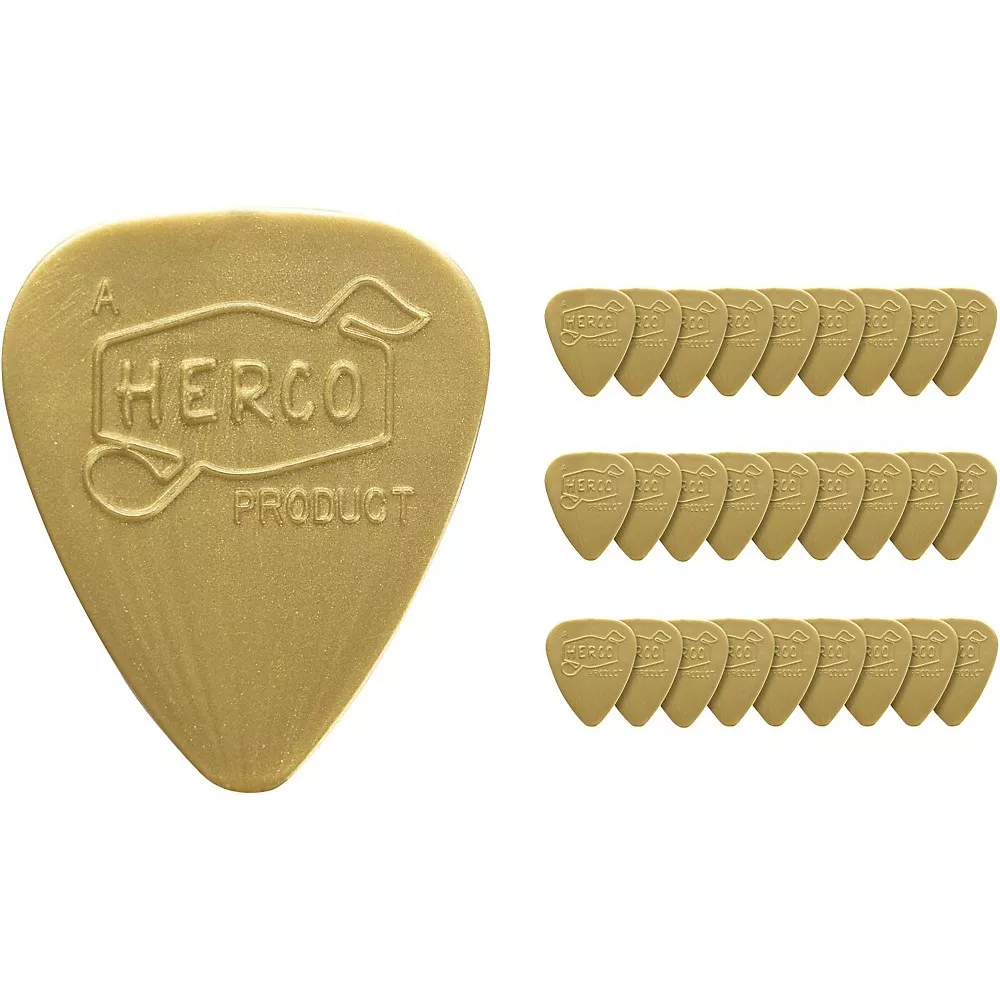 Dunlop Herco Vintage 66' Light Picks Gold (36-Pack)
