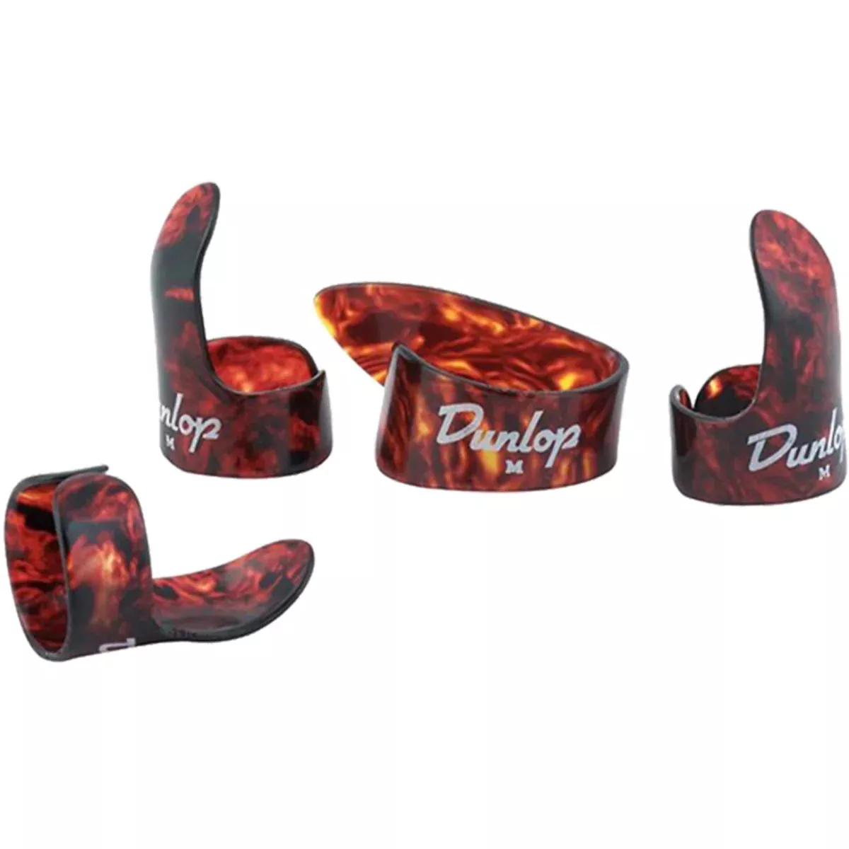 Dunlop Medium Shell Thumbpick & Fingerpick Player Pack (1 Thumb, 3 Finger)