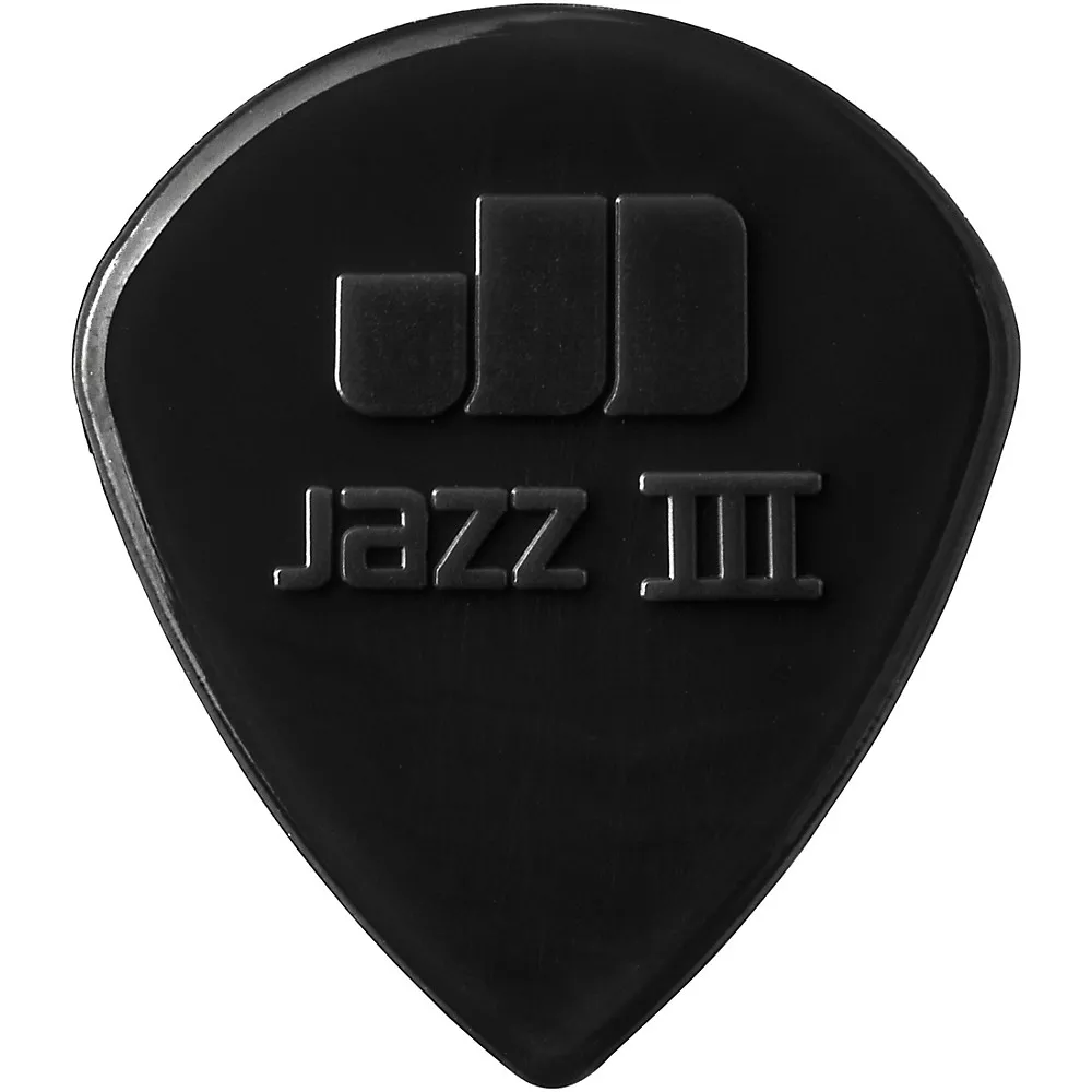 Dunlop Nylon Jazz III Guitar Pick Black 6-Pack