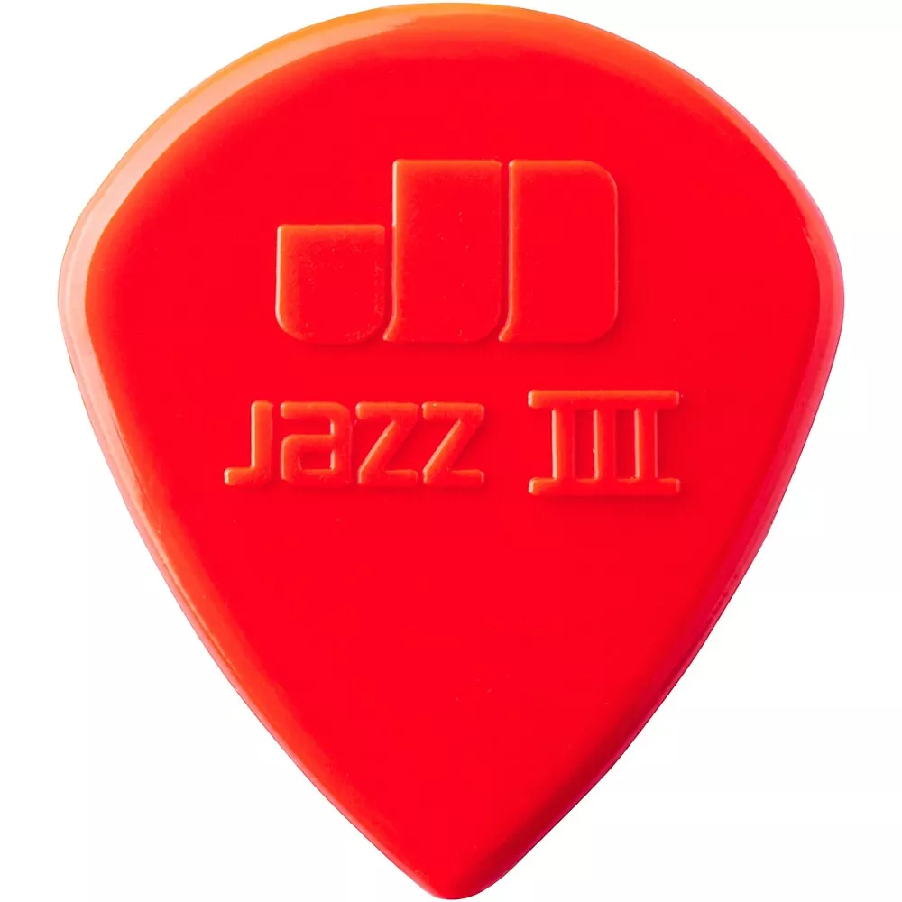 Dunlop Nylon Jazz III Guitar Pick Red 6-Pack