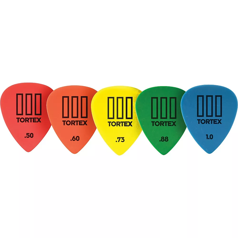 Dunlop Tortex T3 Sharp Tip Guitar Picks 72-Pack 1.0 mm