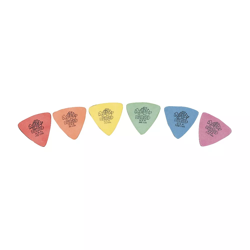 Dunlop Tortex Triangle Guitar Picks 6 Pack .60 mm