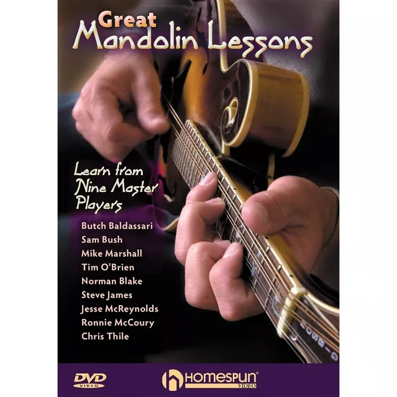 DVD – Great Mandolin Lessons – Learn From Nine Master Players