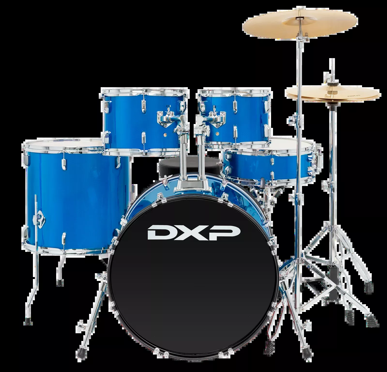 DXP Fusion Plus 5 Piece Drum Kit in Metallic Blue