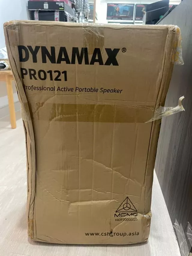 Dynamax PRO121C 12″ Active Speaker with USB, Bluetooth and 2 x Handheld Microphone