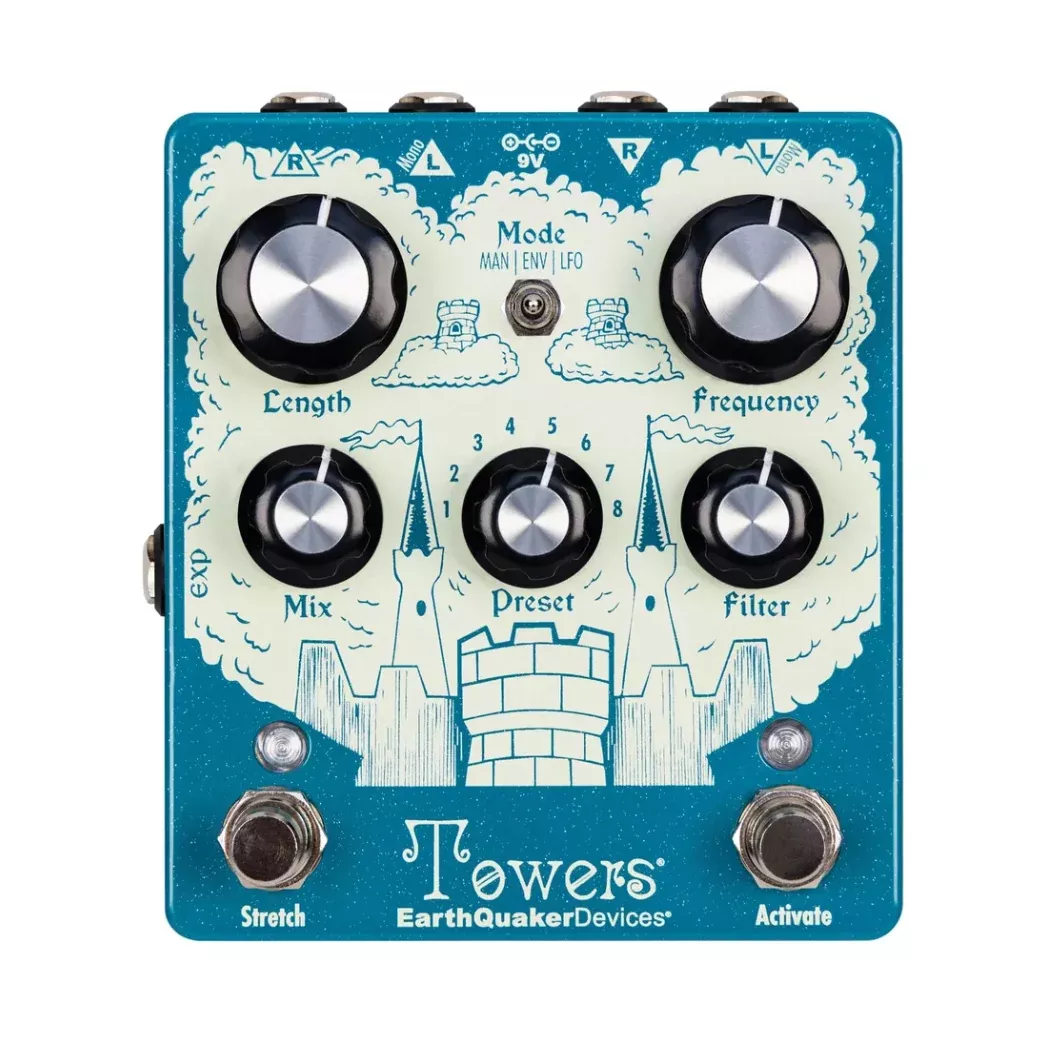 Earthquaker Devices Towers Stereo Reverberant Filter Guitar Effect Pedal