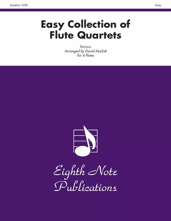 Easy Collection of Flute Quartets: 4 Flutes Score & Parts