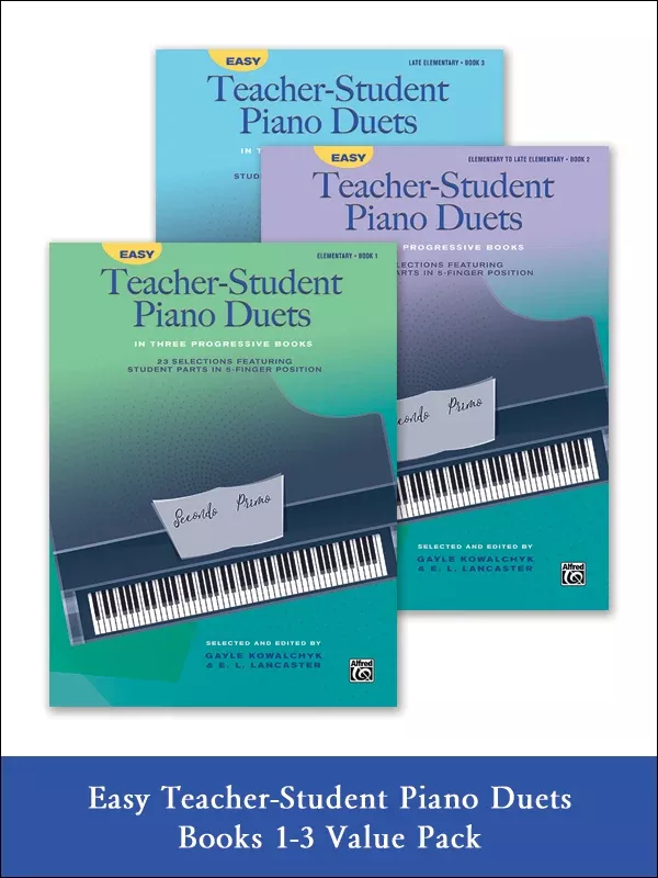 Easy Teacher-Student Piano Duets 1-3 (Value Pack): Piano Packet
