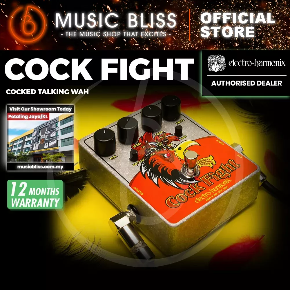 Electro Harmonix Cock Fight Cocked Talking Wah and Fuzz Pedal