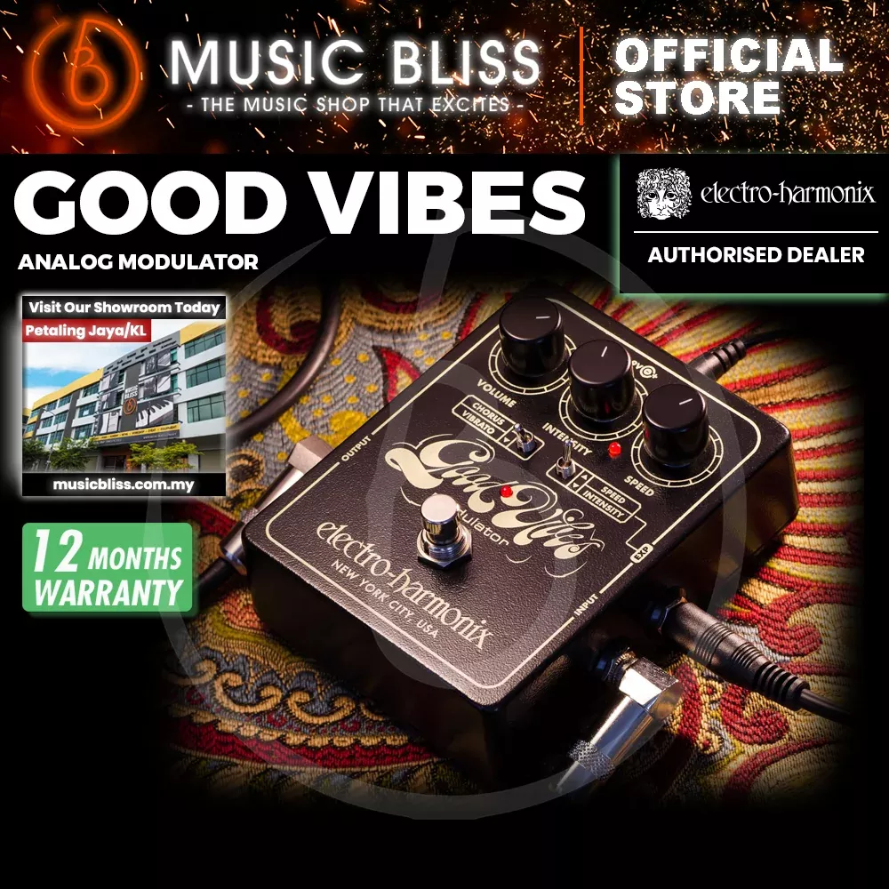 Electro Harmonix Good Vibes Analog Modulator Pedal