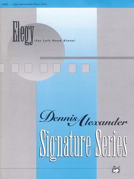 Elegy (for left hand alone): Piano Sheet