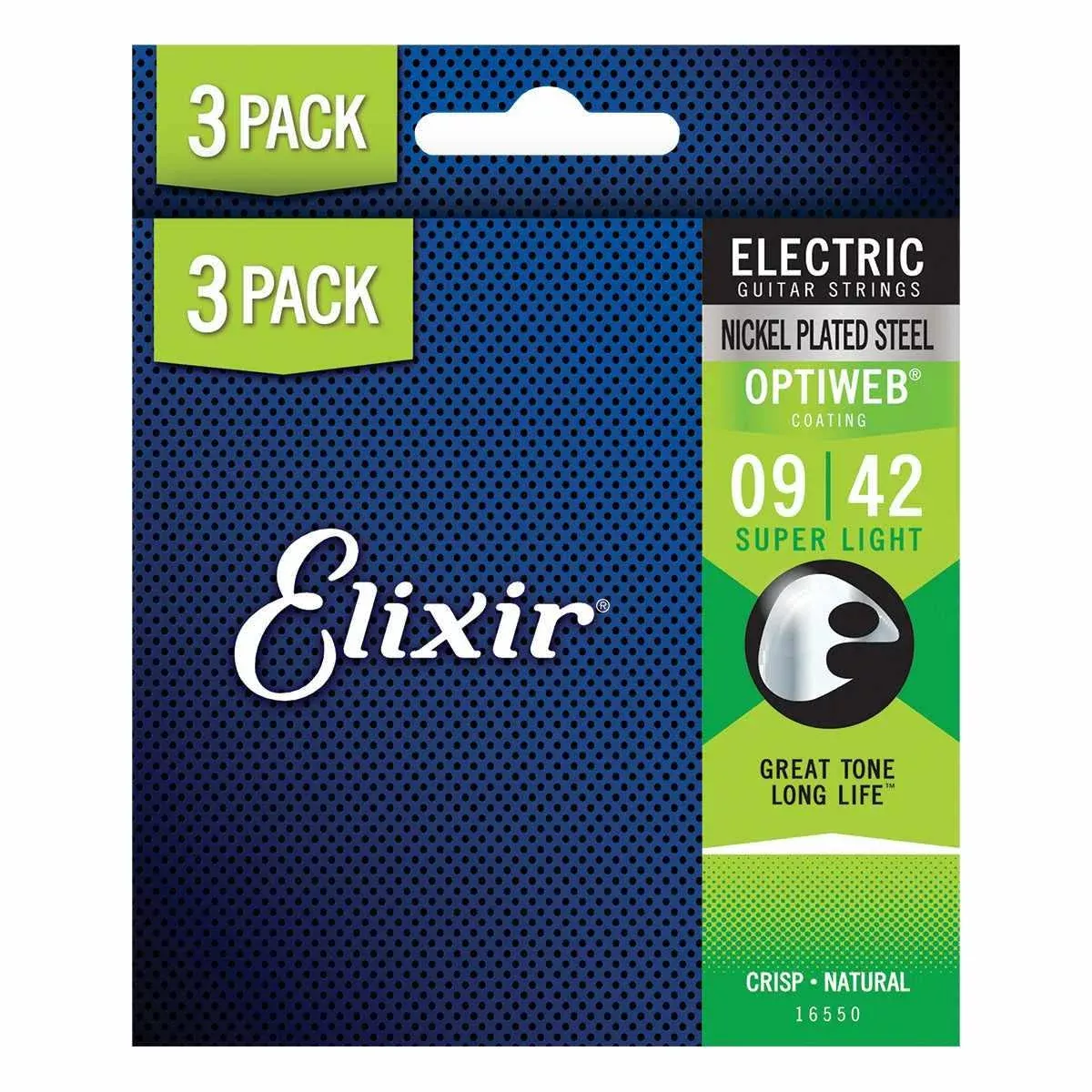 Elixir Optiweb Electric 9-42 – 3 Pack – Super Light