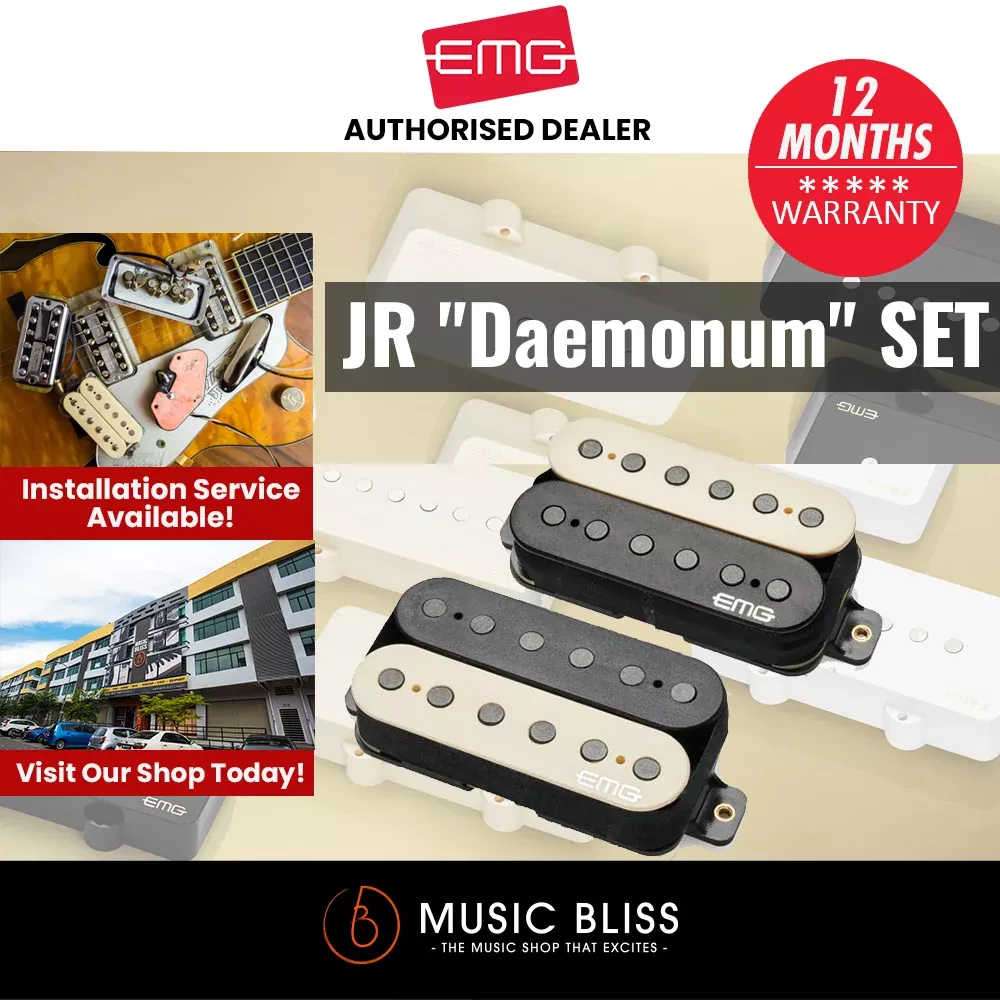 EMG Jim Root Daemonum Humbucker Guitar Pickup Set – Zebra