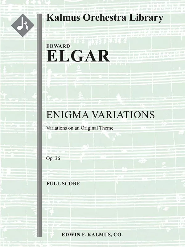 Enigma Variations: Variations on an Original Theme, Op. 36: Full Orchestra, Full Ensemble Works Conductor Score