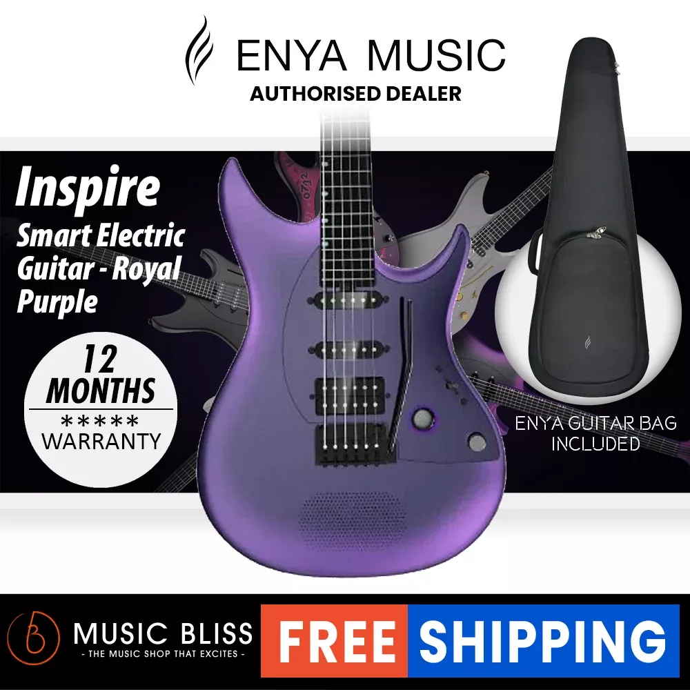 Enya Inspire Smart Electric Guitar – Royal Purple