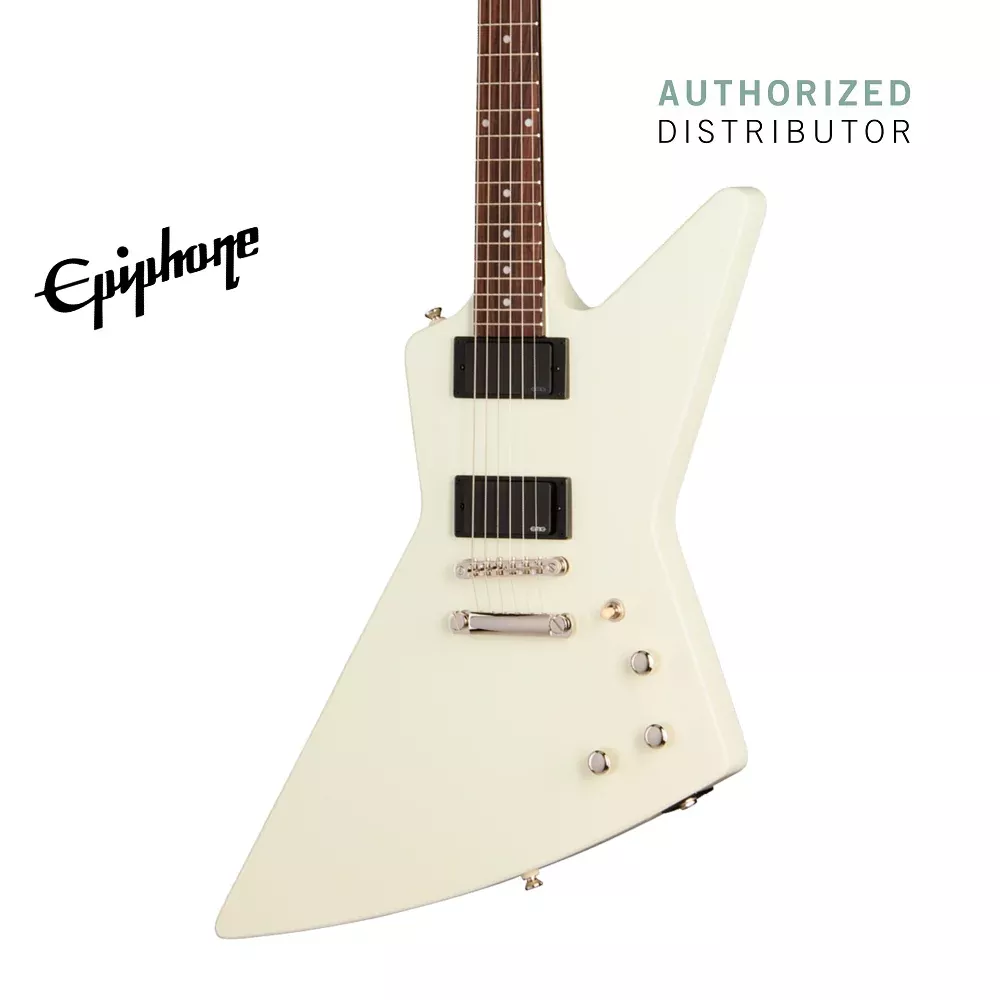 Epiphone Explorer 80s EMG Electric Guitar – Classic White