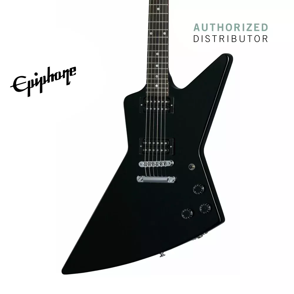 Epiphone Explorer 80s EMG Electric Guitar – Ebony